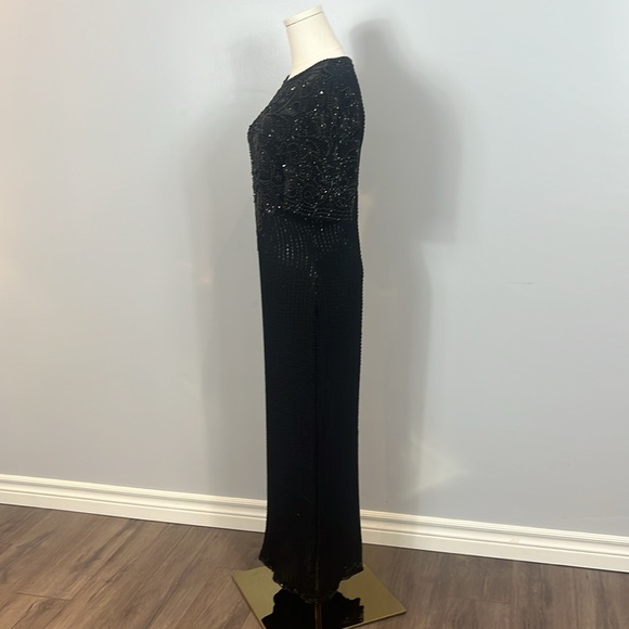 Laurence Kazar Long Black Beaded Sequin - Picture 6 of 17